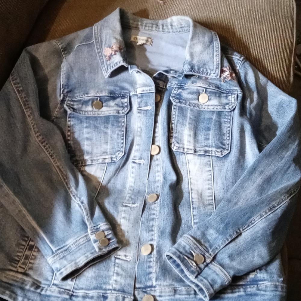 Democracy denim capris and denim jacket 1x
